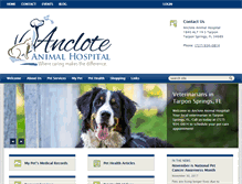 Tablet Screenshot of ancloteanimalhospital.com